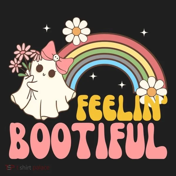 Feeling Bootiful Cute Retro Ghost Halloween Women's Sweatshirt