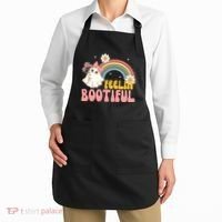 Feeling Bootiful Cute Retro Ghost Halloween Apron thumb 2