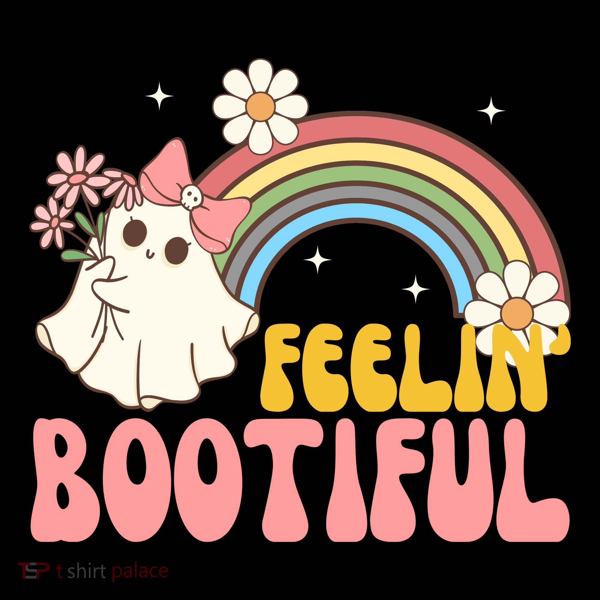 Feeling Bootiful Cute Retro Ghost Halloween Women's Hoodie