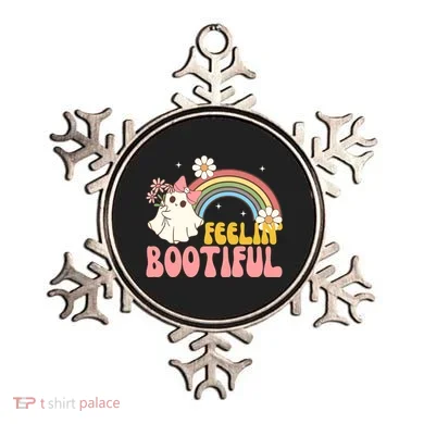 Feeling Bootiful Cute Retro Ghost Halloween Ornament