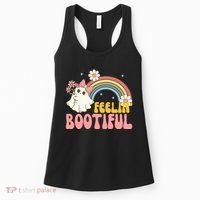 Feeling Bootiful Cute Retro Ghost Halloween Women's Tank Top thumb 0