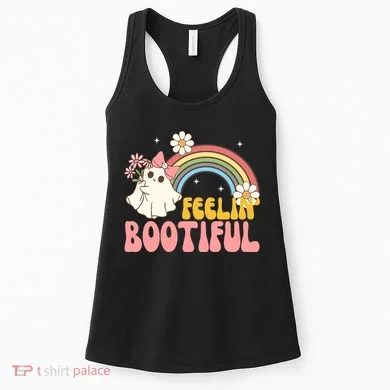 Feeling Bootiful Cute Retro Ghost Halloween Women's Tank Top