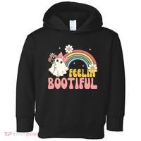 Feeling Bootiful Cute Retro Ghost Halloween Toddler Hoodie thumb 0