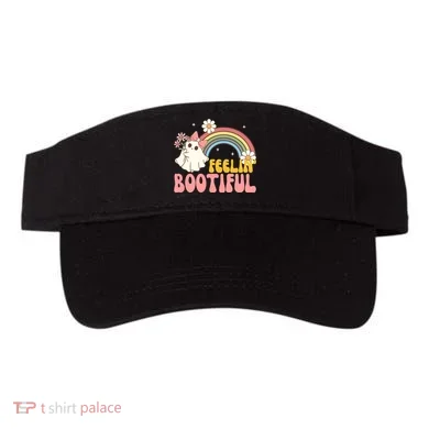 Feeling Bootiful Cute Retro Ghost Halloween Visor