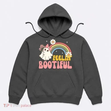 Feeling Bootiful Cute Retro Ghost Halloween Hoodie