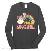 Feeling Bootiful Cute Retro Ghost Halloween Long Sleeve Shirt thumb 0