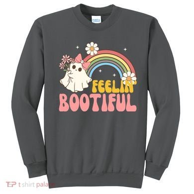 Feeling Bootiful Cute Retro Ghost Halloween Sweatshirt