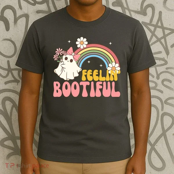 Feeling Bootiful Cute Retro Ghost Halloween T-Shirt