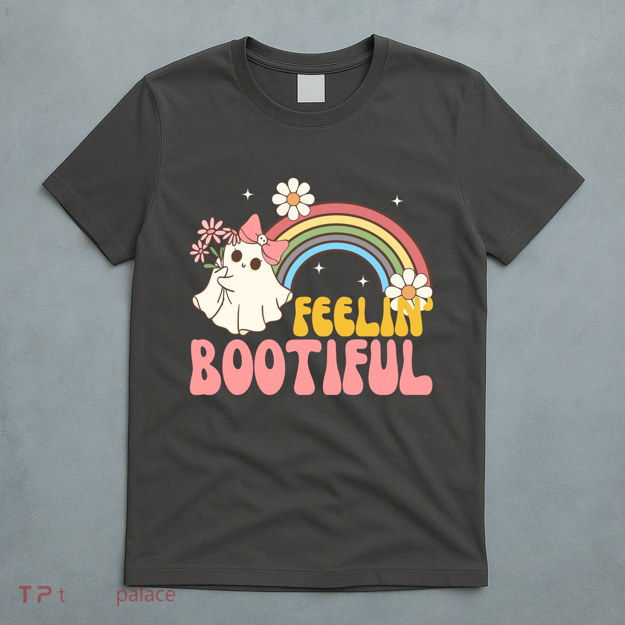 Feeling Bootiful Cute Retro Ghost Halloween T-Shirt