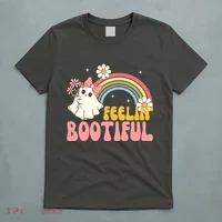 Feeling Bootiful Cute Retro Ghost Halloween T-Shirt thumb 5