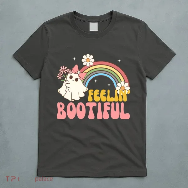 Feeling Bootiful Cute Retro Ghost Halloween T-Shirt