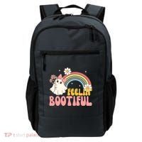 Feeling Bootiful Cute Retro Ghost Halloween Backpack thumb 0