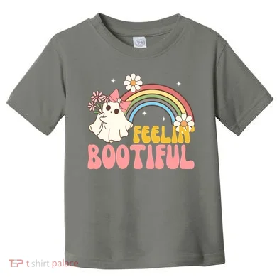 Feeling Bootiful Cute Retro Ghost Halloween Toddler T-Shirt