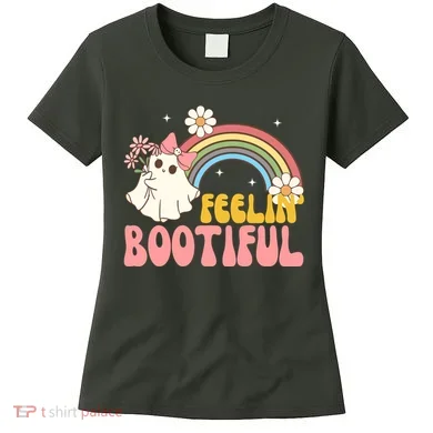 Feeling Bootiful Cute Retro Ghost Halloween Women's T-Shirt