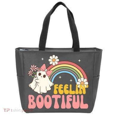 Feeling Bootiful Cute Retro Ghost Halloween Tote Bag