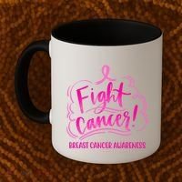 Fight Breast Cancer Awareness Coffee Mug thumb 2