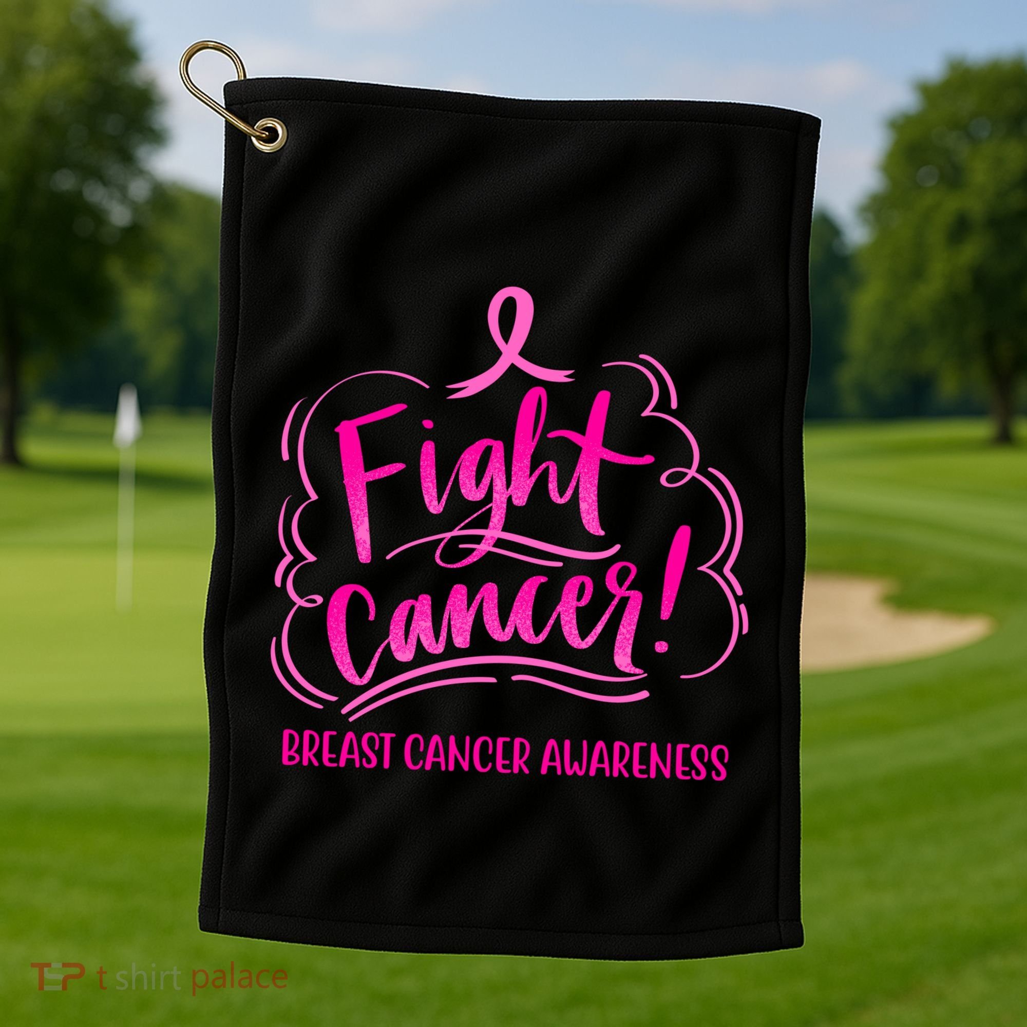 Fight Breast Cancer Awareness Golf Towel