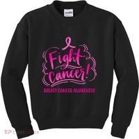 Fight Breast Cancer Awareness Kids Sweatshirt thumb 0
