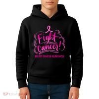 Fight Breast Cancer Awareness Kids Hoodie thumb 4