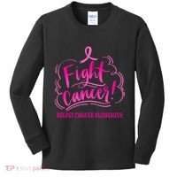 Fight Breast Cancer Awareness Kids Long Sleeve Shirt thumb 0