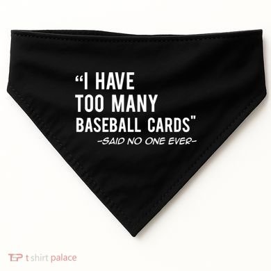 Funny Baseball Cards Collector Gift TShirt TShirt USA-Made Doggie Bandana