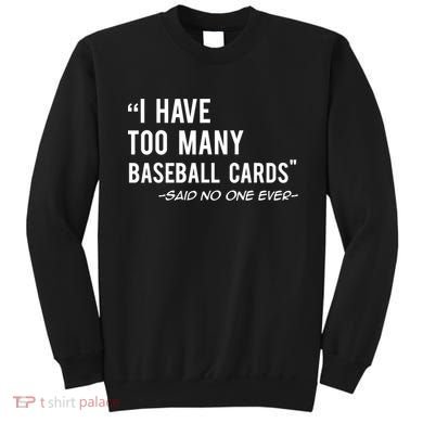Funny Baseball Cards Collector Gift TShirt TShirt Sweatshirt