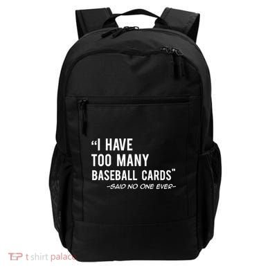 Funny Baseball Cards Collector Gift TShirt TShirt Backpack