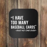 Funny Baseball Cards Collector Gift TShirt TShirt Coaster thumb 0