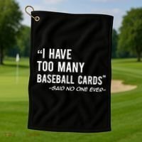 Funny Baseball Cards Collector Gift TShirt TShirt Golf Towel thumb 1