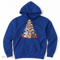 French Bulldog Christmas Tree Dog Santa Xmas Funny Gift Boys Cool Gift Hoodie thumb 0