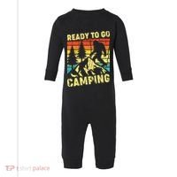 Funny Bigfoot Camping Ready To Go Camping Infant Fleece One Piece thumb 0