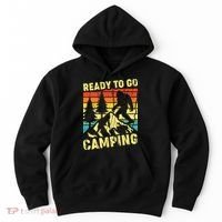 Funny Bigfoot Camping Ready To Go Camping Hoodie thumb 0