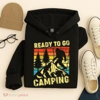 Funny Bigfoot Camping Ready To Go Camping Hoodie thumb 4