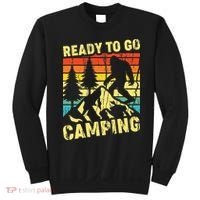 Funny Bigfoot Camping Ready To Go Camping Sweatshirt thumb 0