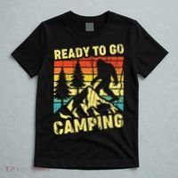 Funny Bigfoot Camping Ready To Go Camping T-Shirt thumb 5