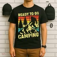 Funny Bigfoot Camping Ready To Go Camping T-Shirt thumb 6
