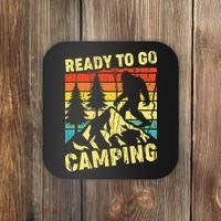 Funny Bigfoot Camping Ready To Go Camping Coaster thumb 0