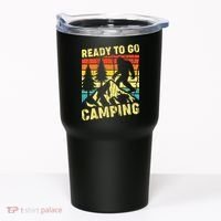 Funny Bigfoot Camping Ready To Go Camping Tumbler thumb 0