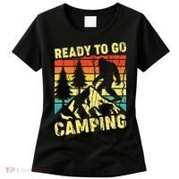 Funny Bigfoot Camping Ready To Go Camping Women's T-Shirt thumb 0