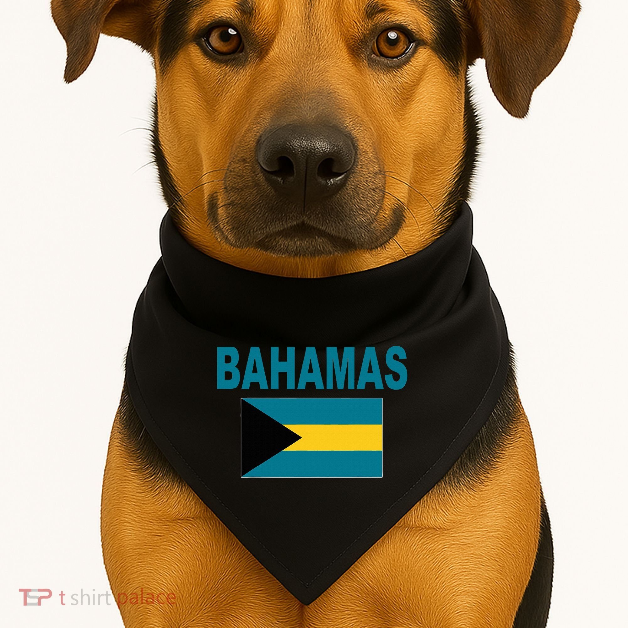 Flag Bahamas Cool Fashion Bahamian Flags Gift USA-Made Doggie Bandana