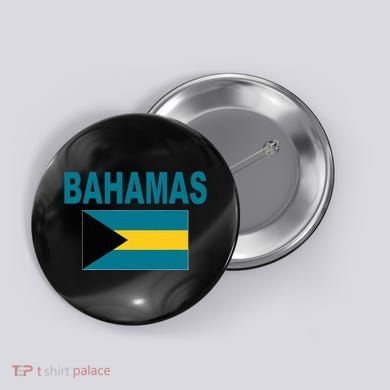 Flag Bahamas Cool Fashion Bahamian Flags Gift Button