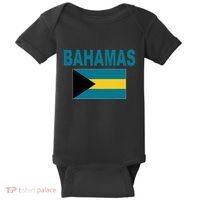 Flag Bahamas Cool Fashion Bahamian Flags Gift Baby Bodysuit thumb 0