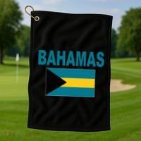 Flag Bahamas Cool Fashion Bahamian Flags Gift Golf Towel thumb 1