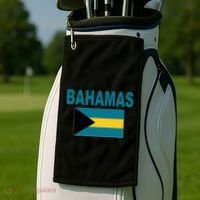 Flag Bahamas Cool Fashion Bahamian Flags Gift Golf Towel thumb 2
