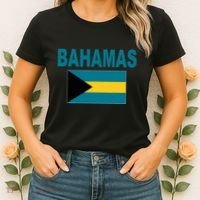 Flag Bahamas Cool Fashion Bahamian Flags Gift Women's T-Shirt thumb 2
