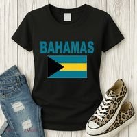 Flag Bahamas Cool Fashion Bahamian Flags Gift Women's T-Shirt thumb 3
