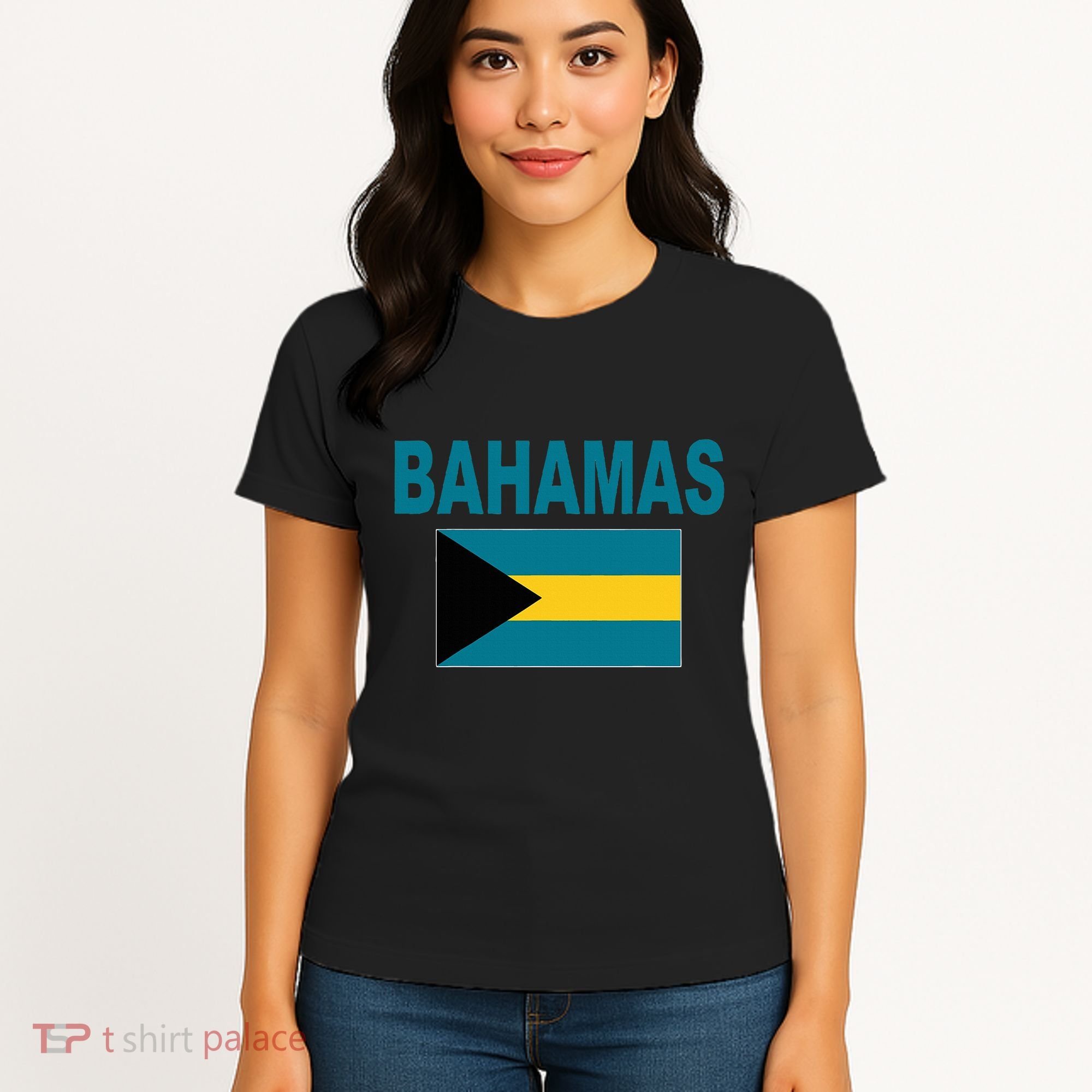 Flag Bahamas Cool Fashion Bahamian Flags Gift Women's T-Shirt
