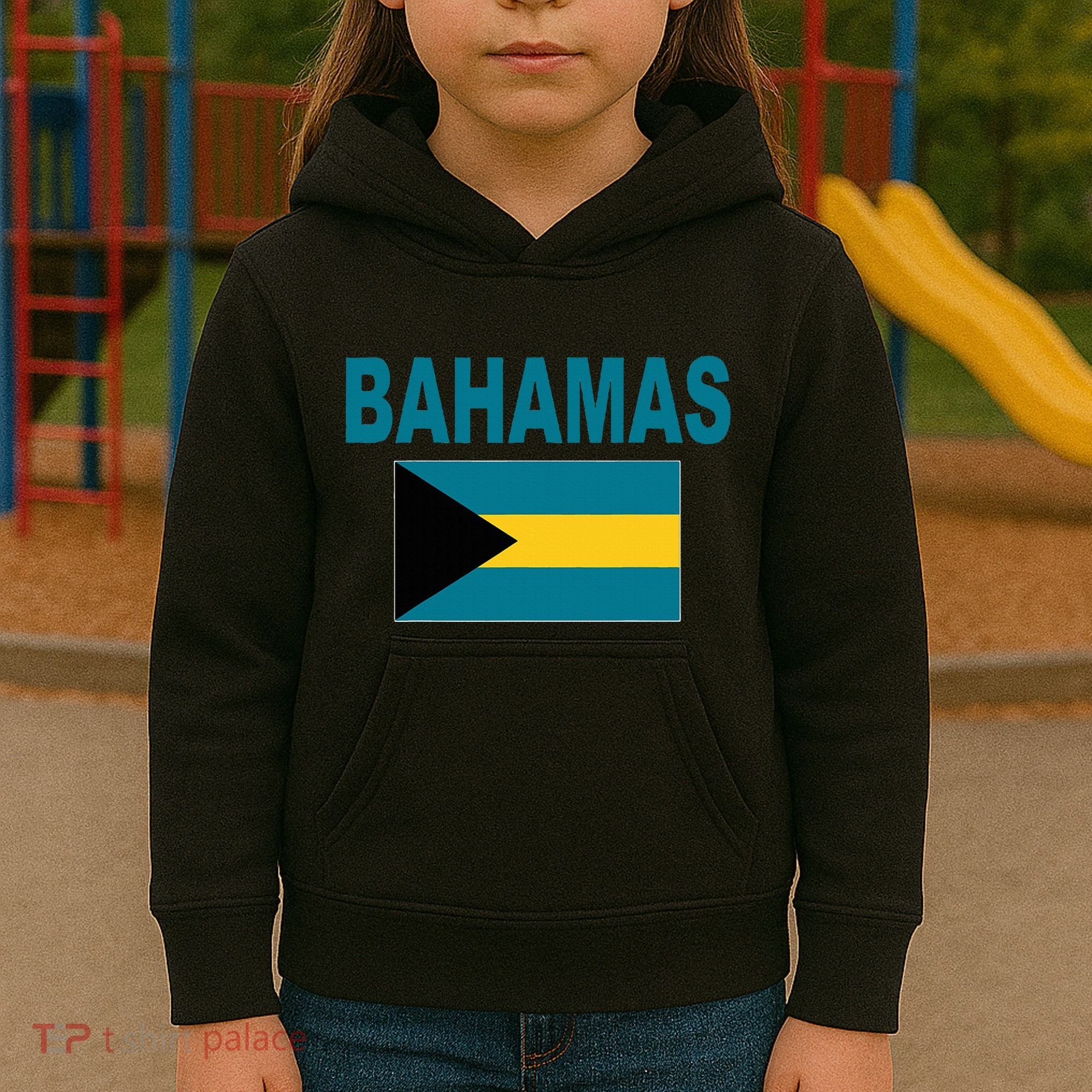 Flag Bahamas Cool Fashion Bahamian Flags Gift Kids Hoodie