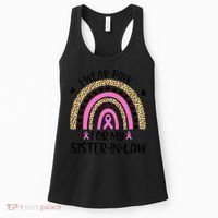 Funny Breast Cancer Support I Wear Pink For My Sister In Law Women's Tank Top thumb 0
