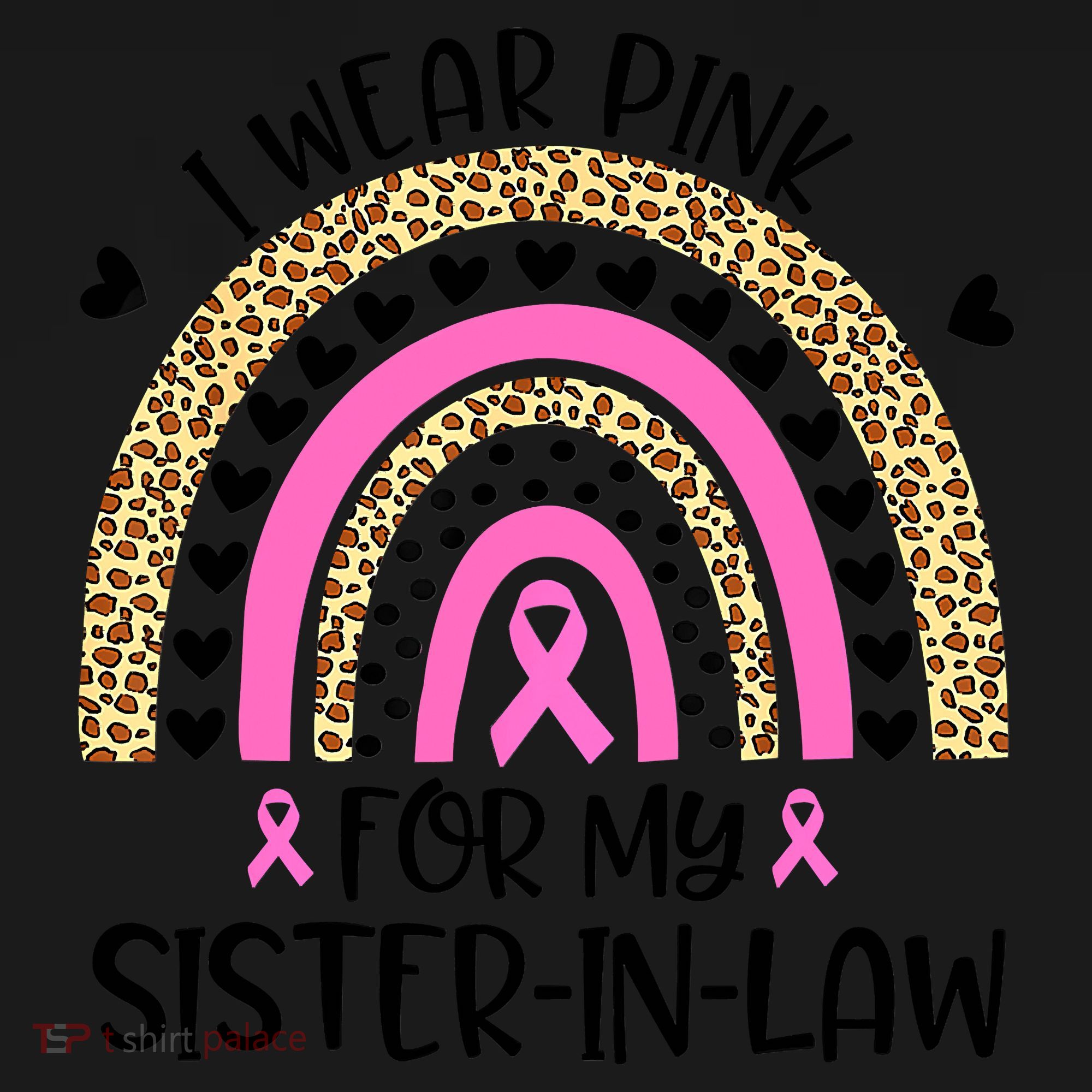 Funny Breast Cancer Support I Wear Pink For My Sister In Law Women's Tank Top